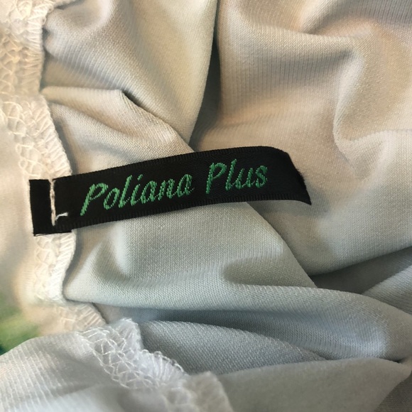 Vibrant Summer Dress, fits like 16/18, Labeled 3X Poliana Plus, Stretchy Knit - Picture 8 of 10